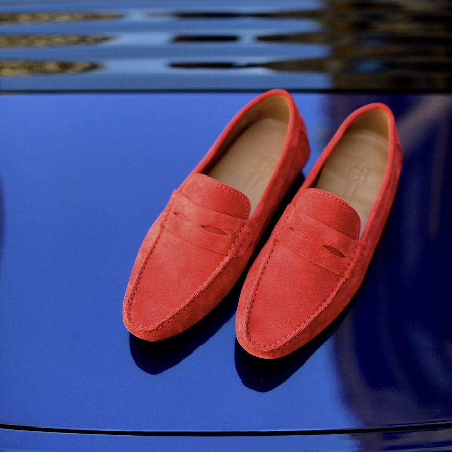 The summer loafer Arsène in Maranello Red